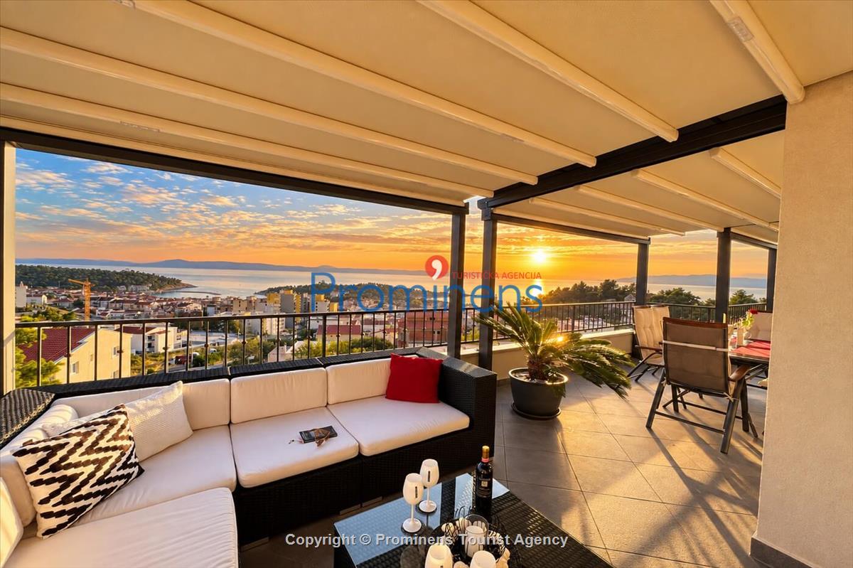 Penthousewohnung mit Whirlpool & Meerblick, Makarska – 6 Gäste, 3 Schlafzimmer