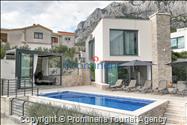 Ferienhaus Villa Oscar in Makarska mit beheiztem Pool, Whirlpool, Terrasse und Meerblick- ruhiger Familienurlaub
