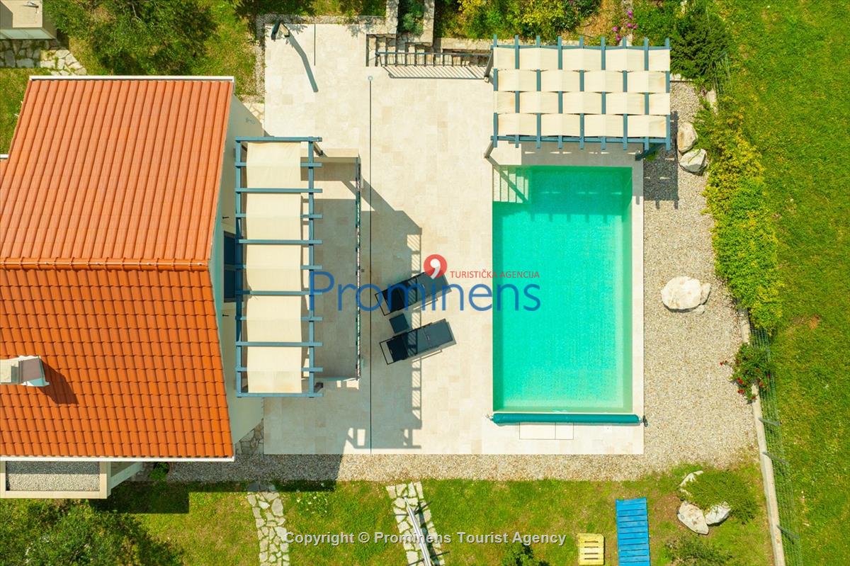 Modernes Ferienhaus Blue Stone mit beheiztem Pool in Zaostrog  Makarska Riviera,  Familienurlaub in Kroatien